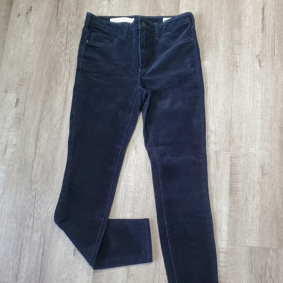Anthropologie Pilcro and the letterpress Navy Blue Corduroy High-Rise Pants 27 - Picture 2 of 16